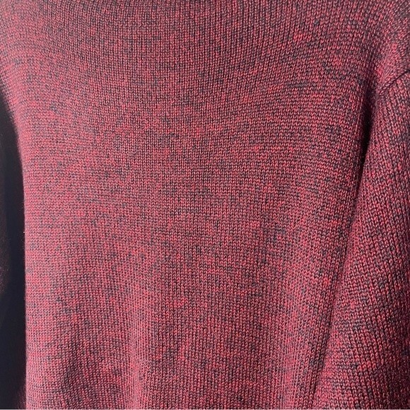 Joau Bass Red Black Wool Blend Sweater Woman's Size 1x - Picture 5 of 7